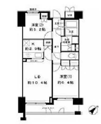 御殿山南パークハウス 6階 57.35㎡