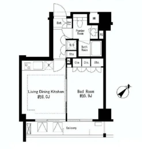 クオリア代々木 12階 35.17㎡