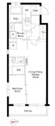 ハーモニーレジデンス新宿四谷 2階 26.42㎡