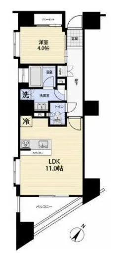 レックス日本橋水天宮プレミアタワー 14階 41.59㎡