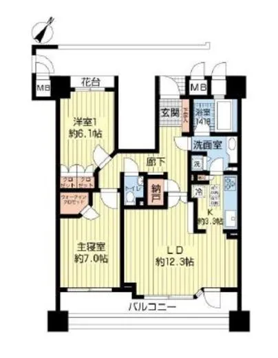 クラッシィ白金台シティハウス 3階 70.74㎡