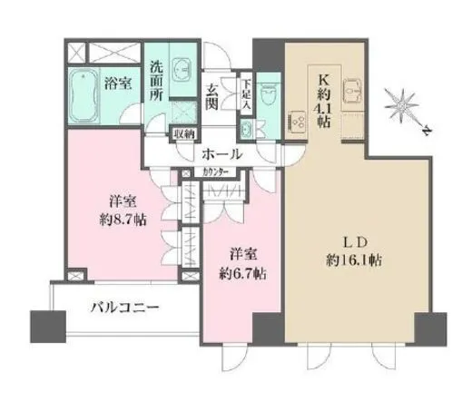 ルクセンブルグハウス 5階 80.01㎡