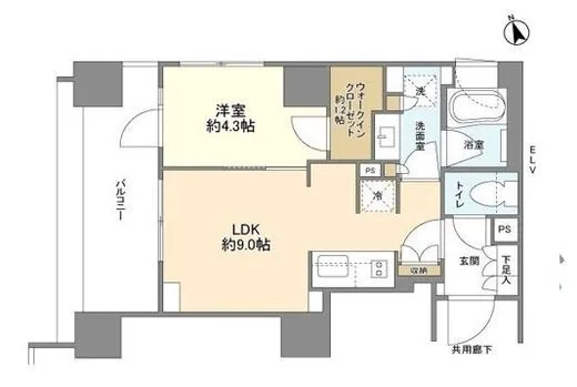 パークリュクス虎ノ門 2階 34.35㎡