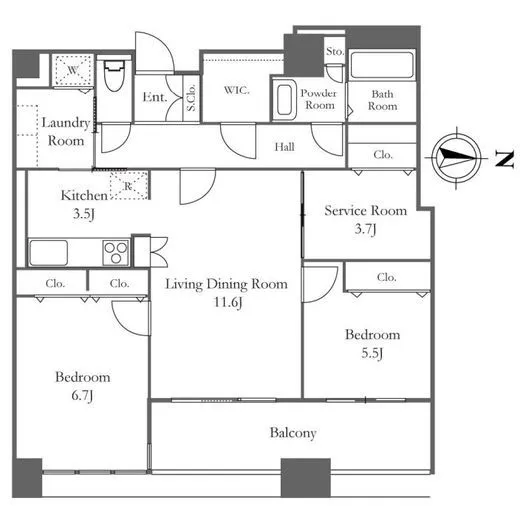 リバーシティ21イーストタワーズ2 2302