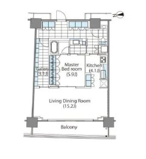 コンフォリア新宿イーストサイドタワー 2811