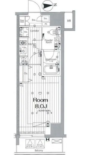 メイクスデザイン森下 9階 26.06㎡