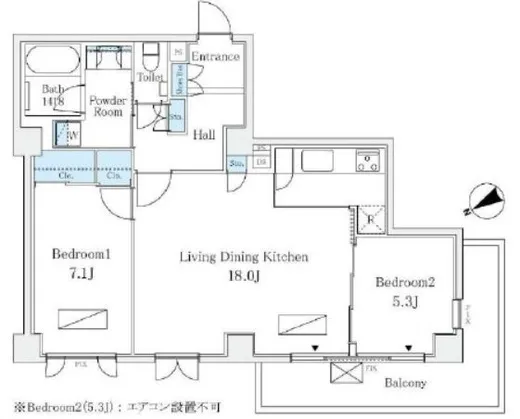広尾ガーデンヒルズ 6階 70.98㎡
