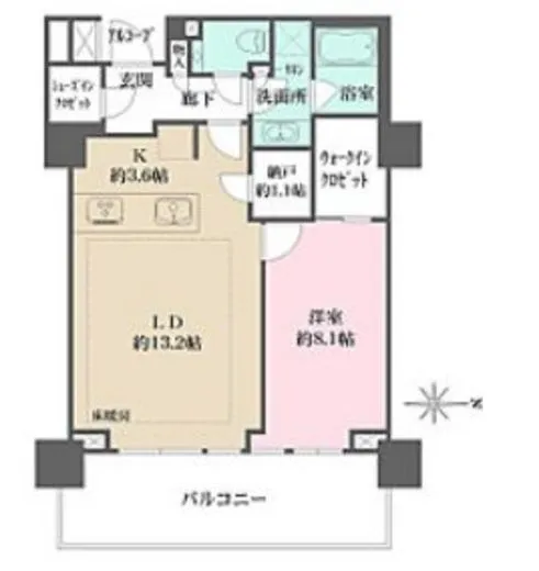 プラウド恵比寿ヒルサイドガーデン 6階 60.74㎡