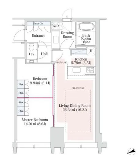 セントラルパークタワー・ラ・トゥール新宿グランド 3201