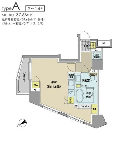 パークハビオ元麻布 1001