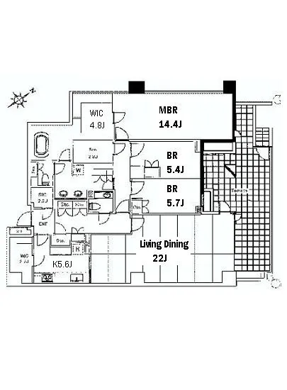 パークマンション白金台Vサンク 2F