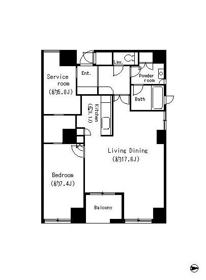 ルネパルティーレ汐留 1006