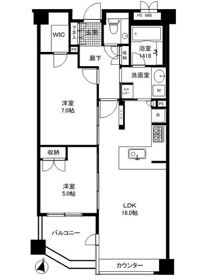 ラ・マーレ白金 206