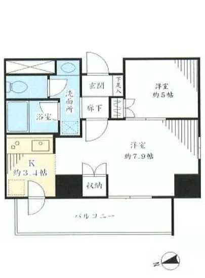 スカイグランデ汐留 1001