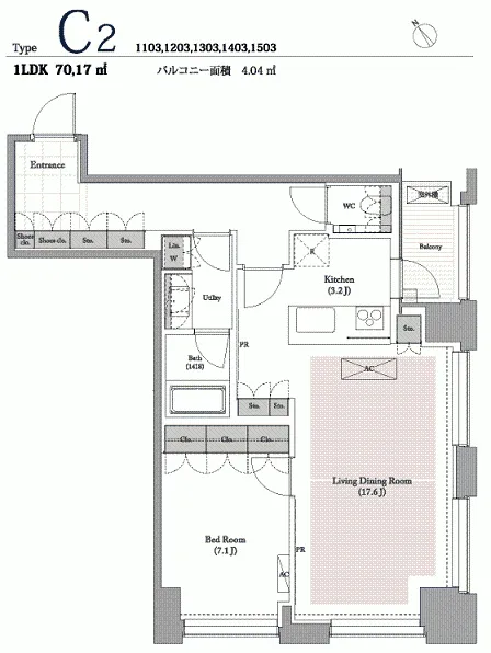 ベイサイド竹芝 1403