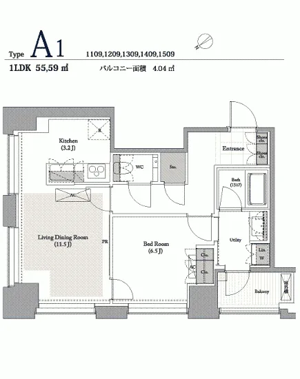 ベイサイド竹芝 1409