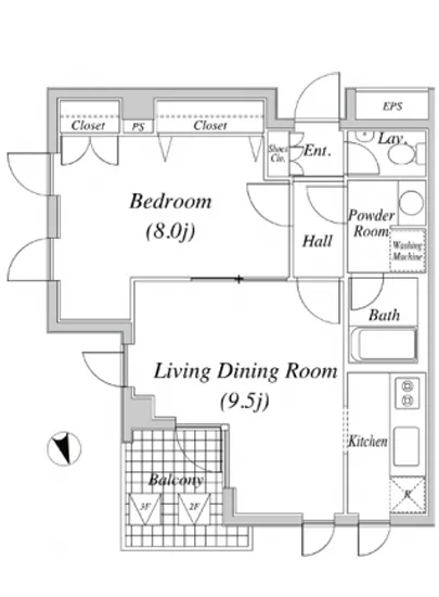 マートルコート白金三光坂 302