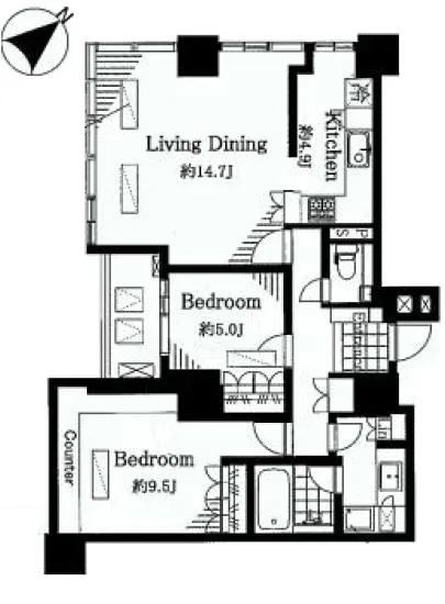 ザ・ヒルトップタワー高輪台 2303