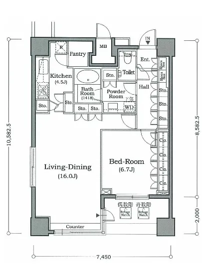 ホライズンプレイス赤坂 1704