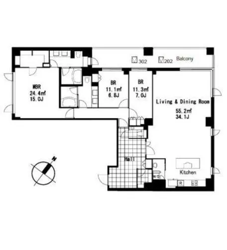 エスティメゾン元麻布 202