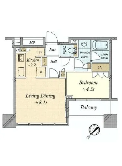 ザ・ヒルトップタワー高輪台 7F