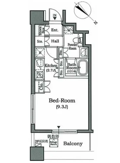 ホライズンプレイス赤坂 305