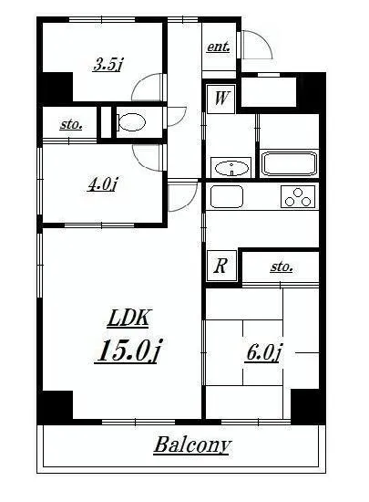 白金グランドハイツ 2F