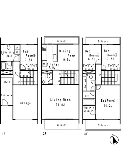 ヴィラ ソレイユ D