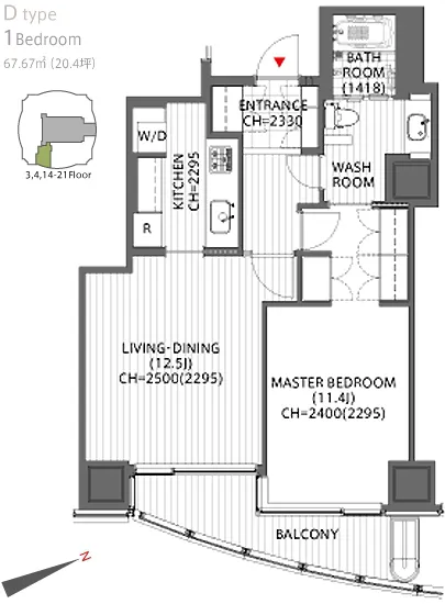 愛宕グリーンヒルズフォレストタワー 1604