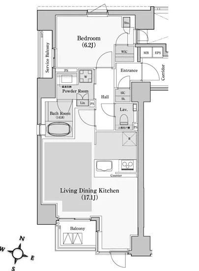 コンフォリア赤坂 601