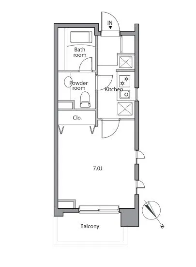 レジディア赤坂 211