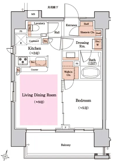 クラッシィスイート赤坂 306