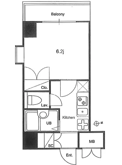 コンフォリア芝浦キャナル 808