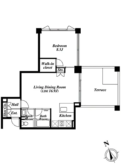 レジデンスクイズ広尾 901