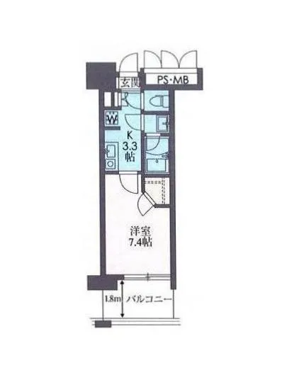 フォンテーヌ芝浦 804