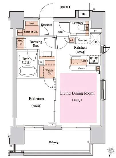 クラッシィスイート赤坂 503