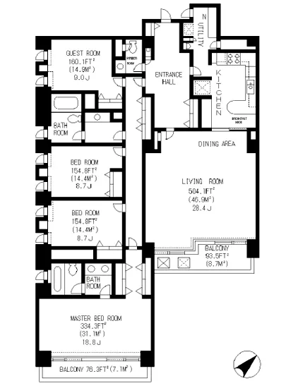 西麻布パークタワーズ EAST E-801