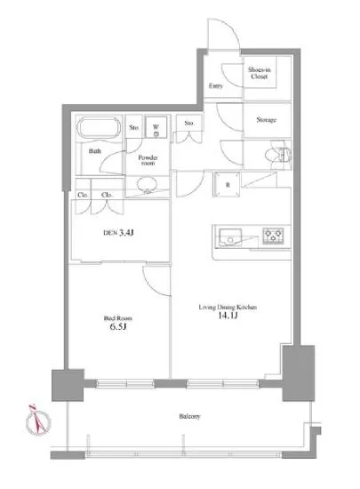 パークコート麻布十番三田ガーデン棟 7階