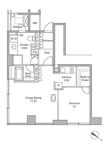 マジェスタワー六本木 1203