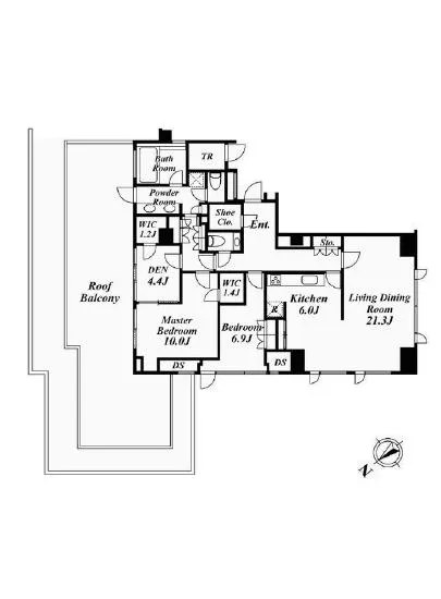 パークマンション白金台Vサンク 7F