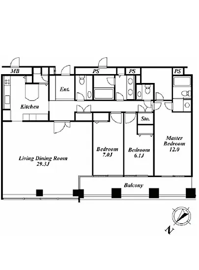 グリーンパーク赤坂 29F