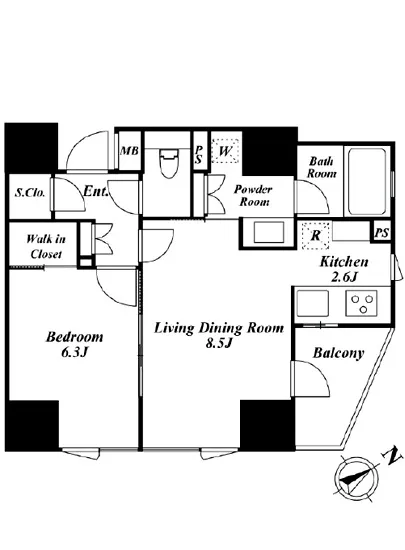 ディアクオーレ白金高輪 8F