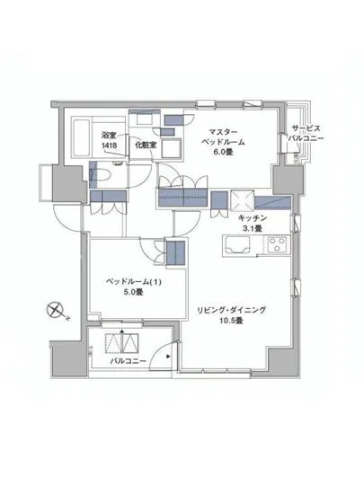 サンウッド赤坂氷川 1103