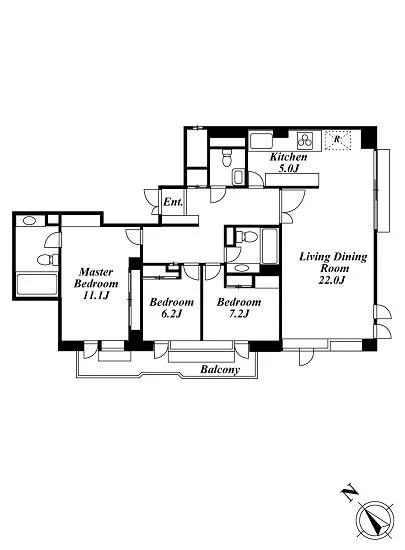 サンパレス南麻布 202