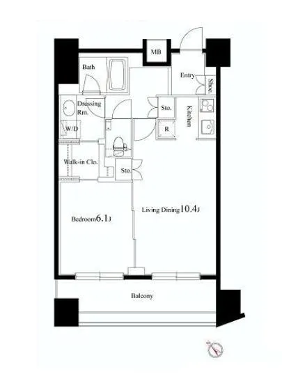 パークハビオ赤坂氷川町 302