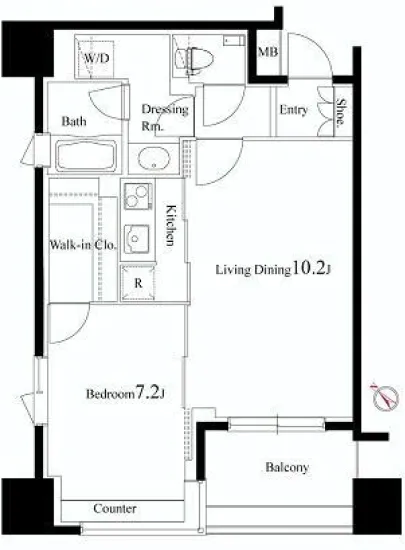 パークハビオ赤坂氷川町 203