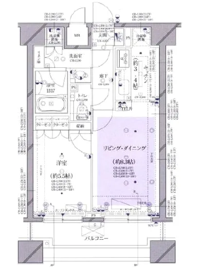 グラーサ白金高輪 1403
