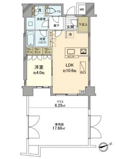 サンウッド西麻布 1F