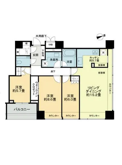 グランスイート麻布台ヒルトップタワー 2404