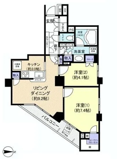 パークホームズ六本木乃木坂アーバンレジデンス 5F